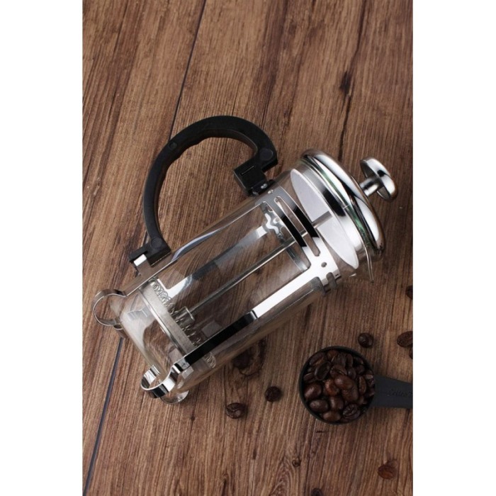 Set Rasnita manuala de cafea CoffeEpoque Doty® si presa franceza multifunctionala, sistem macinare ceramic, 16.5x9.5 cm [5]