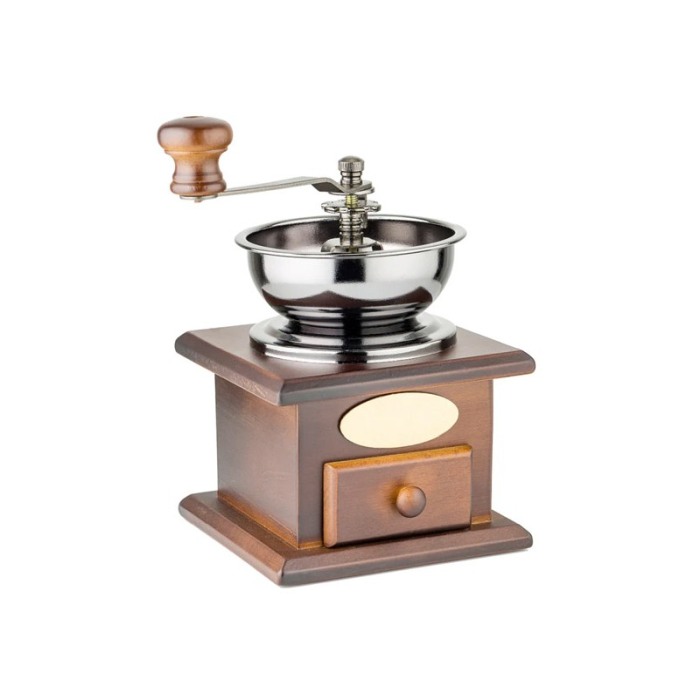 Set Rasnita manuala de cafea CoffeEpoque Doty® si presa franceza multifunctionala, sistem macinare ceramic, 16.5x9.5 cm [3]