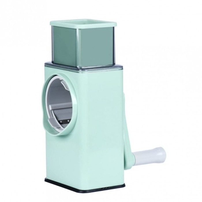 Set Razatoare multifunctionala Green Veggie Cutter, pentru legume, fructe sau nuci, otel inoxidabil, 4 lame incluse, verde [4]