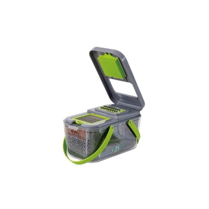 Set razatoare multifunctionala MegaChop, 22 accesorii, materiale de calitate, 26x12 cm, gri/verde, Doty® [8]