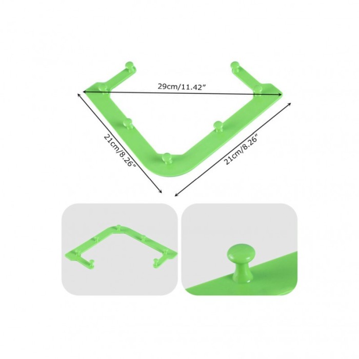 Set Sita pentru chiuveta Unclogged Sink, tip plasa, 100 saculeti inclusi, suport cu ventuze, 21x21x29 cm, verde [7]