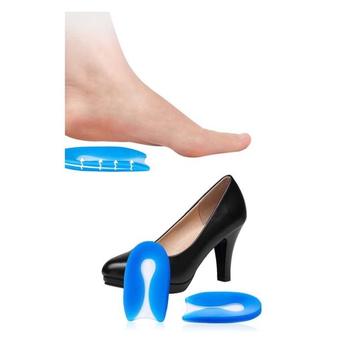 Set Suport din silicon pentru calcaie Blue HealthCallus, 11.5x7 cm, albastru, Doty®️ [2]