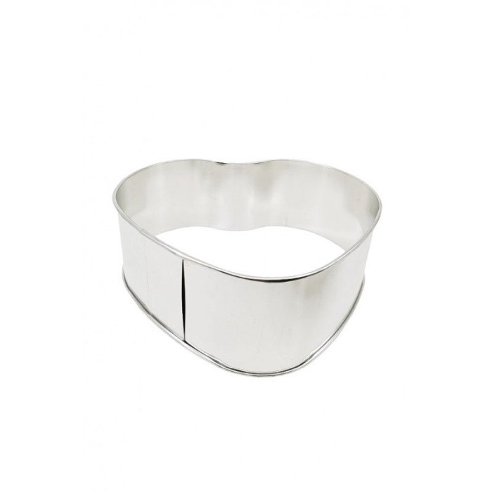 Set Tava de copt Silver Platter Heart, pentru torturi si prajituri, cu fundul detasabil, argintiu, 25x8 cm [2]
