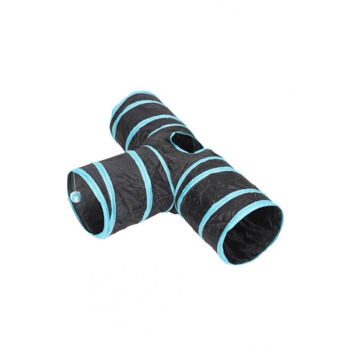 Set Tunel de joaca pentru pisicute sau alte animalute de dimensiuni mici TTube Doty®, cu jucarii/accesorii incluse, 80x30x25, [5]