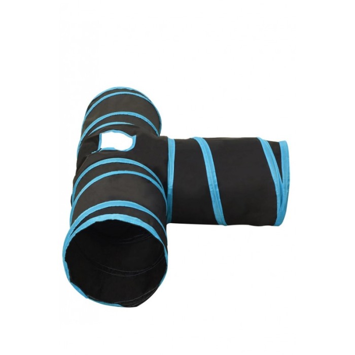 Set Tunel de joaca pentru pisicute sau alte animalute de dimensiuni mici TTube Doty®, cu jucarii/accesorii incluse, 80x30x25, [11]