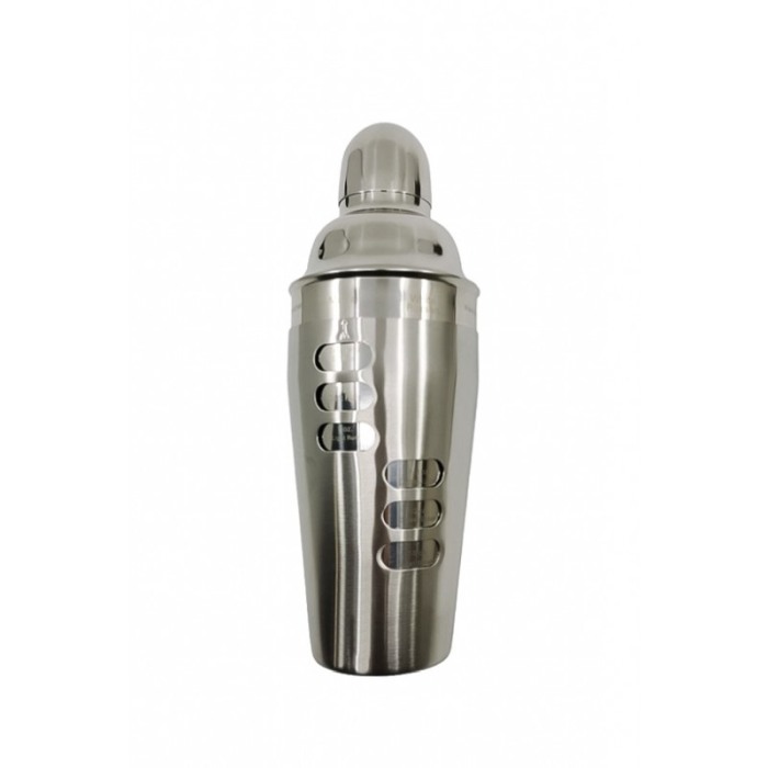 Shaker dublu rotativ DIY Cocktails Doty®, cu 8 retete incluse, inox, 500 ml, argintiu [5]