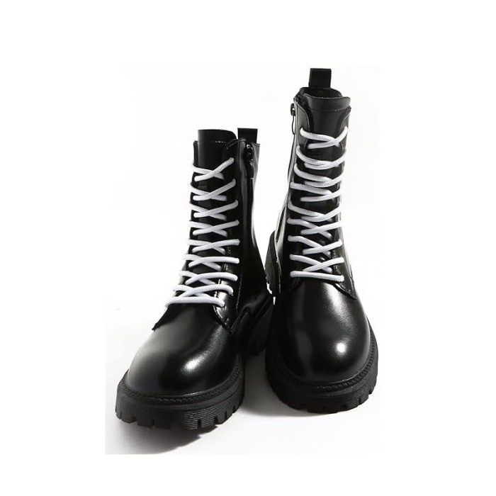 Sireturi CoolLaces pentru pantofi sport, elastice, 0.4x120 cm, alb, Doty®️ [5]