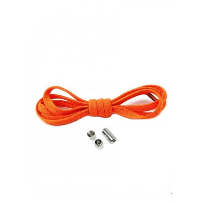 Sireturi CoolMag pentru pantofi sport, elastice, cu capsula magnetica, 0.6x120 cm, portocaliu, Doty®️ [3]