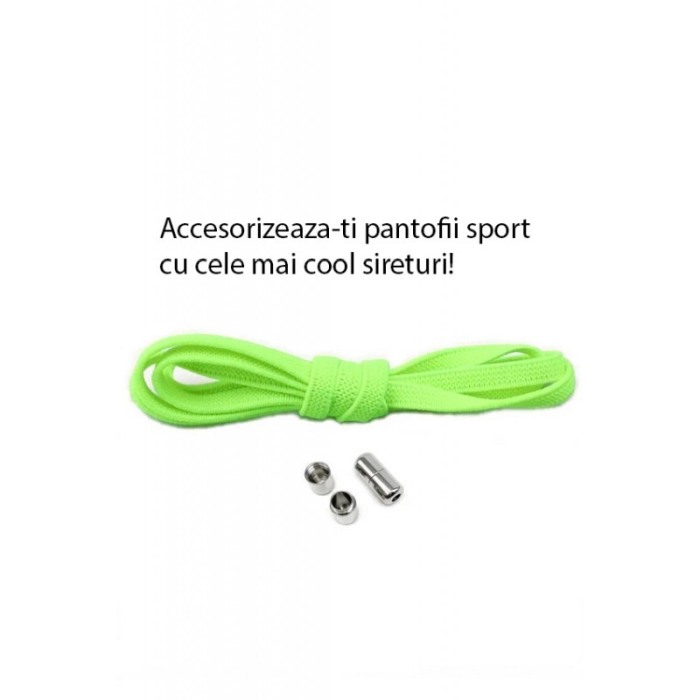 Sireturi CoolMag pentru pantofi sport, elastice, cu capsula magnetica, 0.6x120 cm, verde, Doty®️ [4]
