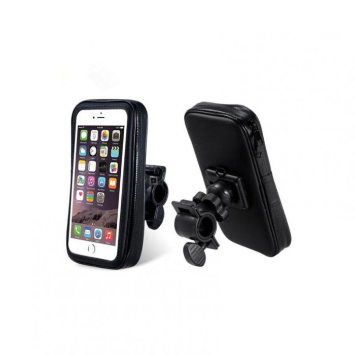 Sistem prindere telefon pentru bicicleta si motocicleta SecurePhone, rotatie 360 de grade, 7.8 inch, negru [4]