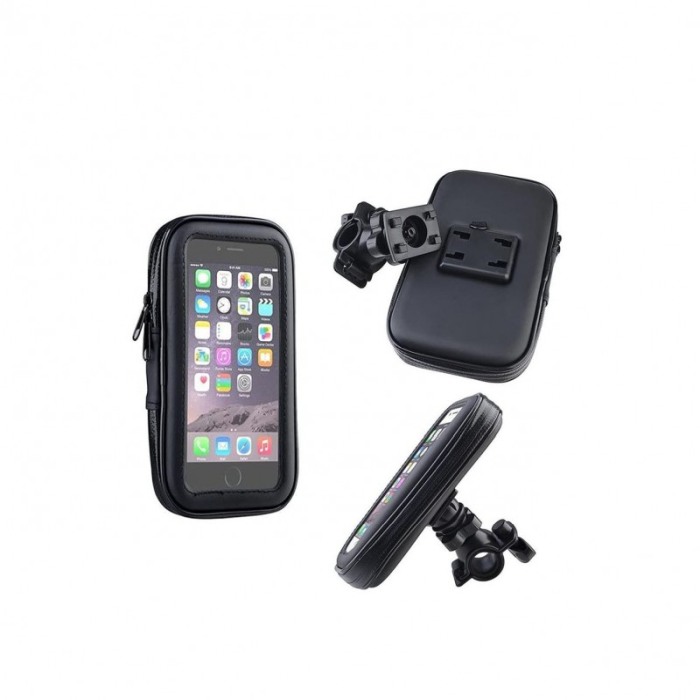 Sistem prindere telefon pentru bicicleta si motocicleta SecurePhone, rotatie 360 de grade, 7.8 inch, negru [1]