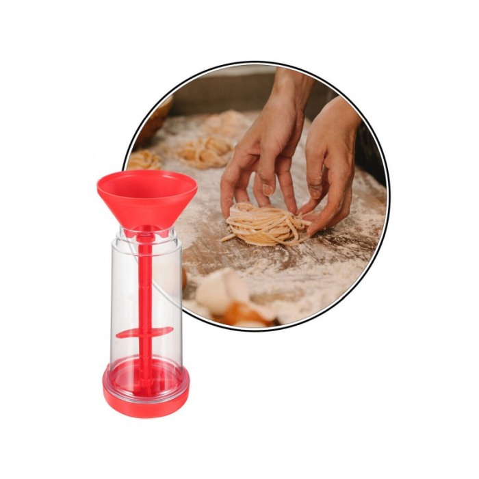 Sita manuala pentru faina EasySieve, usor de utilizat, 25x10x10 cm, recipient inclus, rosu, Doty® [4]