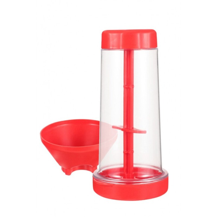 Sita manuala pentru faina EasySieve, usor de utilizat, 25x10x10 cm, recipient inclus, rosu, Doty® [8]