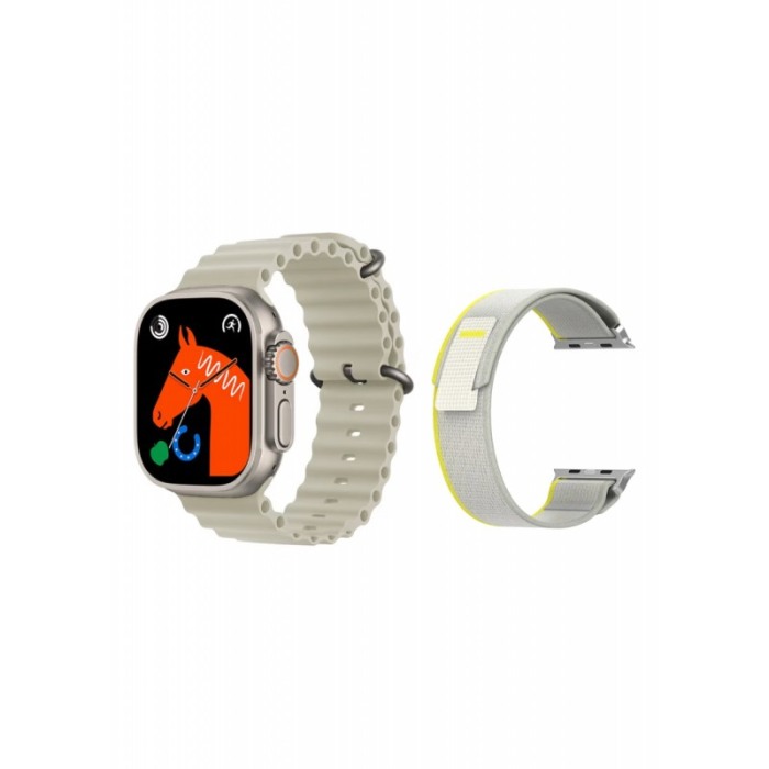 Smartwatch V9 Ultra 2 Doty®, 2 bratari, Cadran personalizat NFC AI Asistent vocal, Sport Tracker inteligent, 1.53 inch [7]