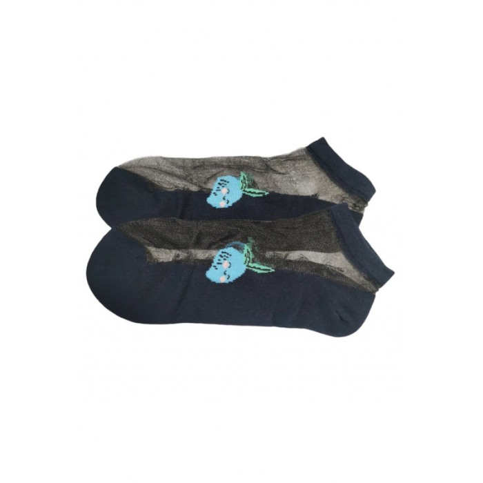 Sosete dama SummerFruits, design modern, cu panza si imprimeu, din bumbac, marime 35-38, bleumarin, Doty®️ [4]
