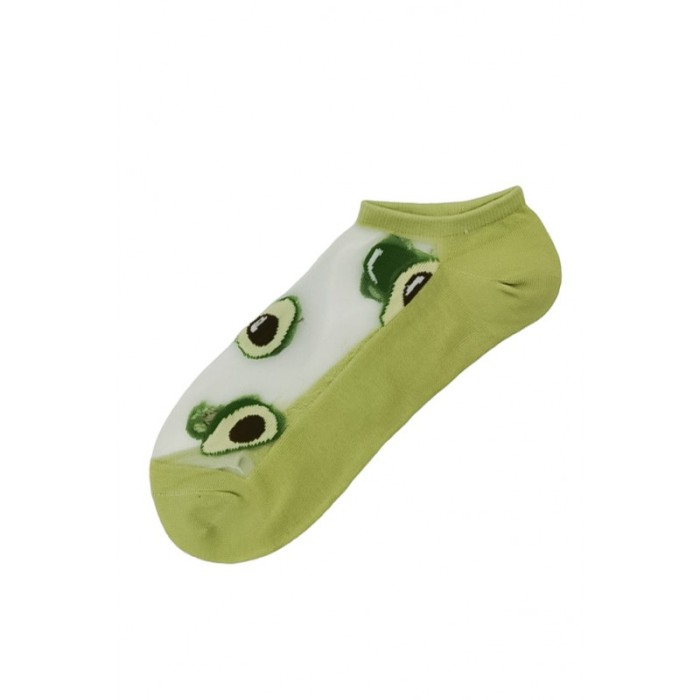 Sosete dama SummerFruits, design modern, cu panza si imprimeu, din bumbac, marime 35-49, verde, Doty®️ [3]