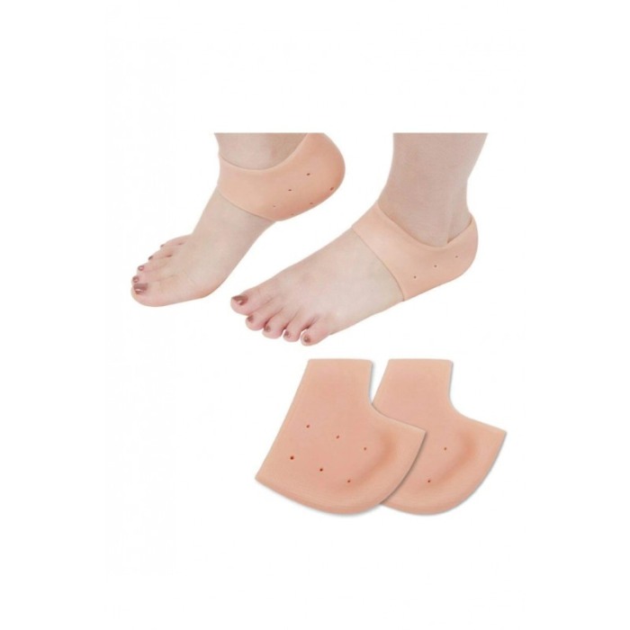 Sosete din silicon ProtectiveCallus, pentru calcaie crapate,efect de hidratare, marime universala, crem [2]