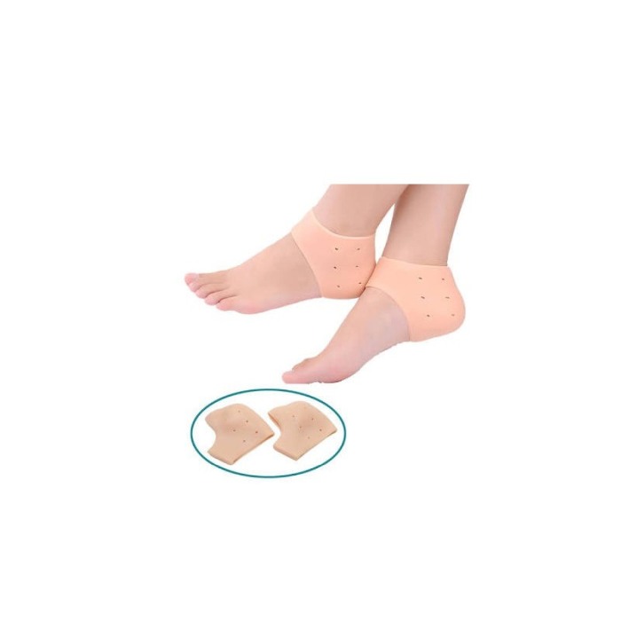 Sosete din silicon ProtectiveCallus, pentru calcaie crapate,efect de hidratare, marime universala, crem [1]