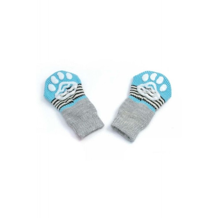 Sosete pentru animalele de companie de talie mica,25 mm, cu talpa anti alunecare, design modern, imprimeu catel si bretele, mult [4]