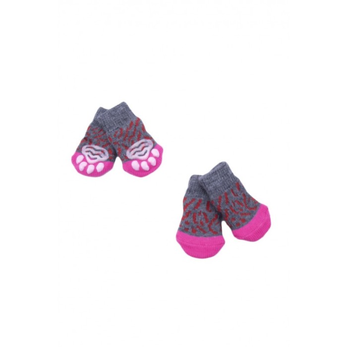 Sosete pentru animalele de companie de talie mica,25 mm, cu talpa anti alunecare, design modern, multicolor,doty [4]