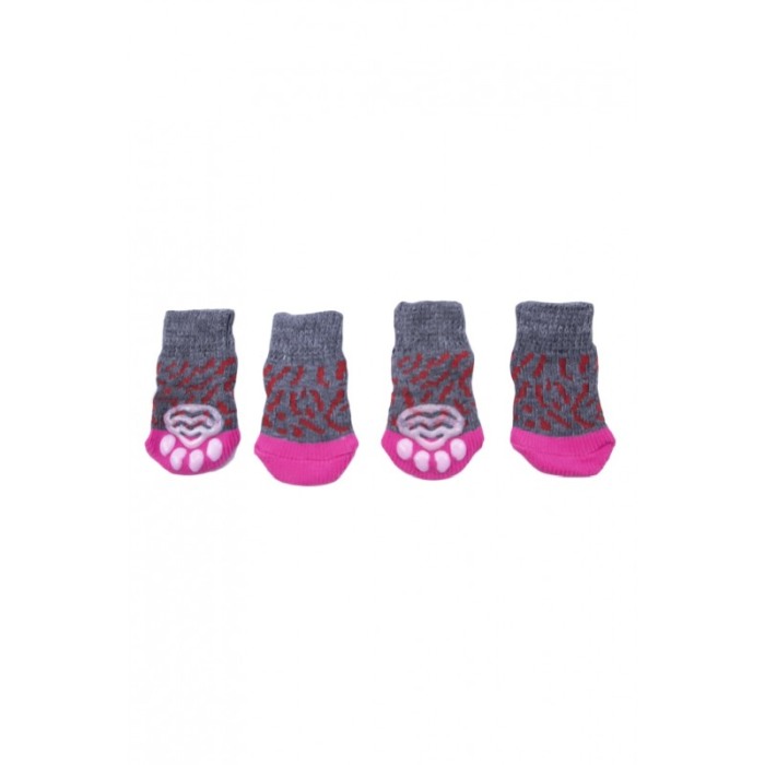 Sosete pentru animalele de companie de talie mica,25 mm, cu talpa anti alunecare, design modern, multicolor,doty [5]