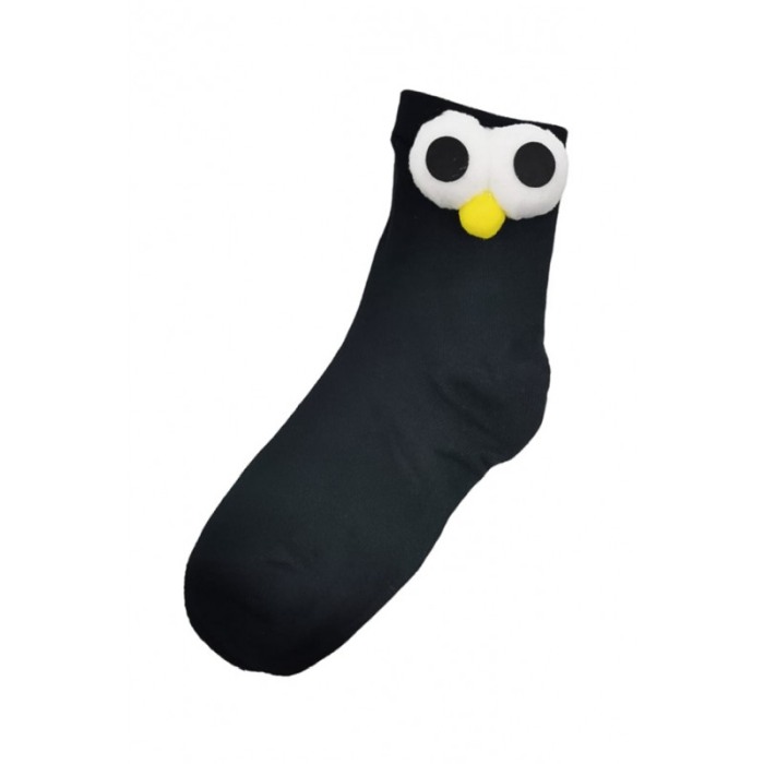 Sosete pentru copii FunnyEyes, bumbac, design creativ, marime 30-35, negru, Doty®️ [3]