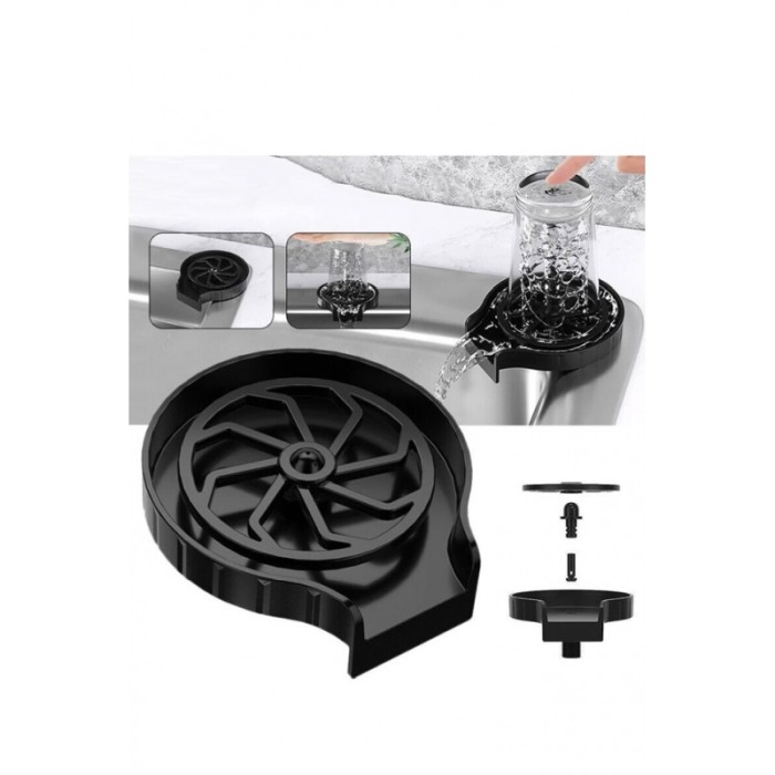 Spalator automat de pahare HandsFree Washer Doty®, cu presiune, universal, negru, accesorii incluse, prindere de chiuveta [9]