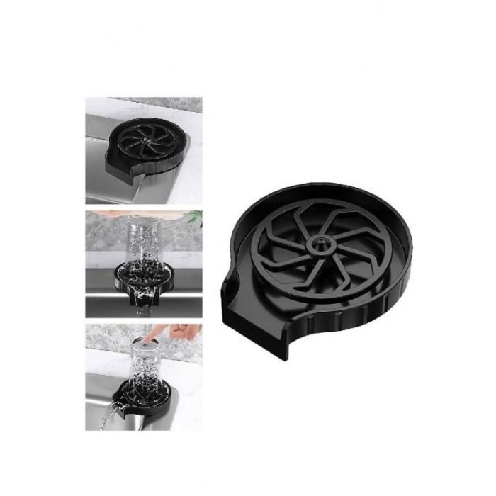 Spalator automat de pahare HandsFree Washer Doty®, cu presiune, universal, negru, accesorii incluse, prindere de chiuveta [2]