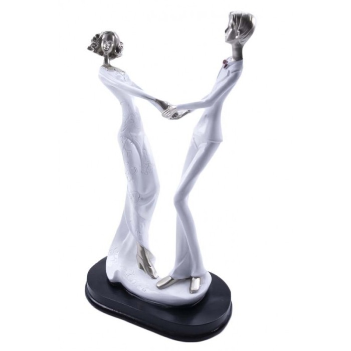 Statueta ,,First dance", confectionata din rasina, accente aurii, eleganta , inaltime 25 cm, doty [2]