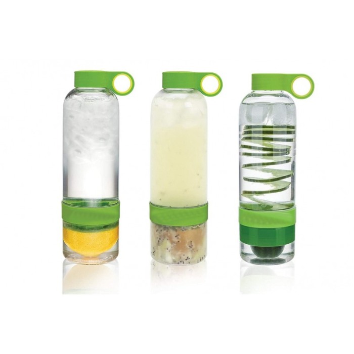 Sticla cu storcator Dulce Agua,stoarcere manuala, practica si usor de folosit, 750 ml, materiale de calitate,design modern,verde [2]