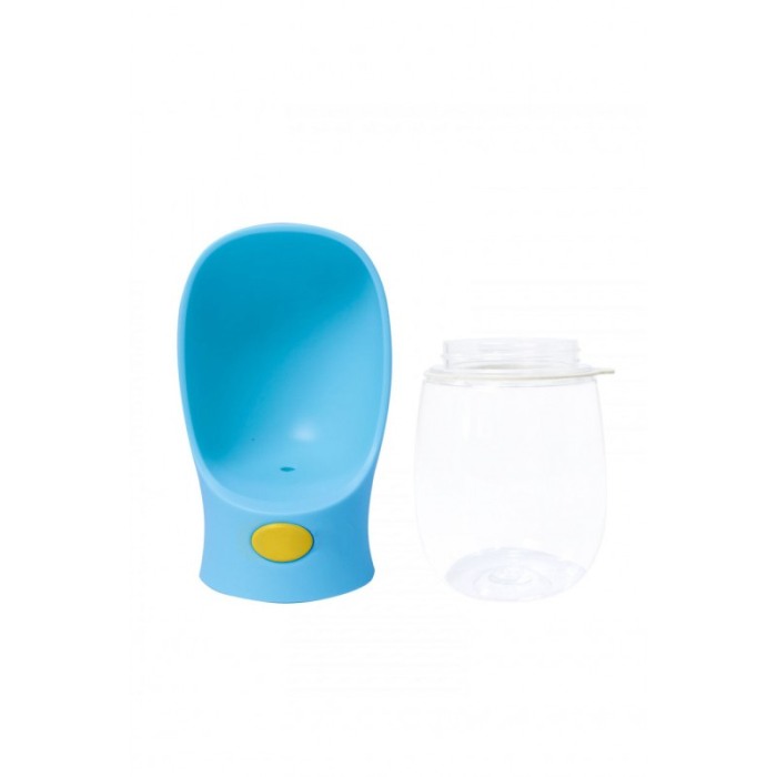 Sticla portabila cu recipient 2 in1 AutomaticWater, pentru animale de companie, 350 ml, albastru [6]