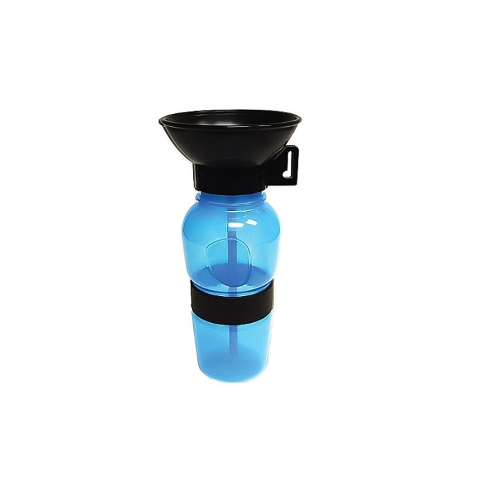 Sticla portabila cu recipient 2 in1 ThirstyDog, pentru animale de companie , 500 ml,  albastru [7]