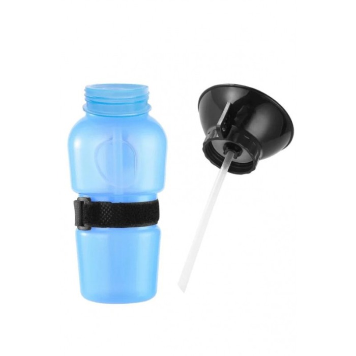 Sticla portabila cu recipient 2 in1 ThirstyDog, pentru animale de companie , 500 ml,  albastru [9]
