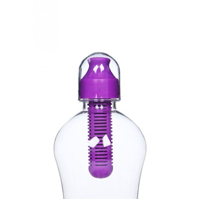 Sticla PuraAqua pentru apa, cu filtru de carbon,curata apa de impuritati si microbi,design modern,550 ml,durata de viata a filtr [4]
