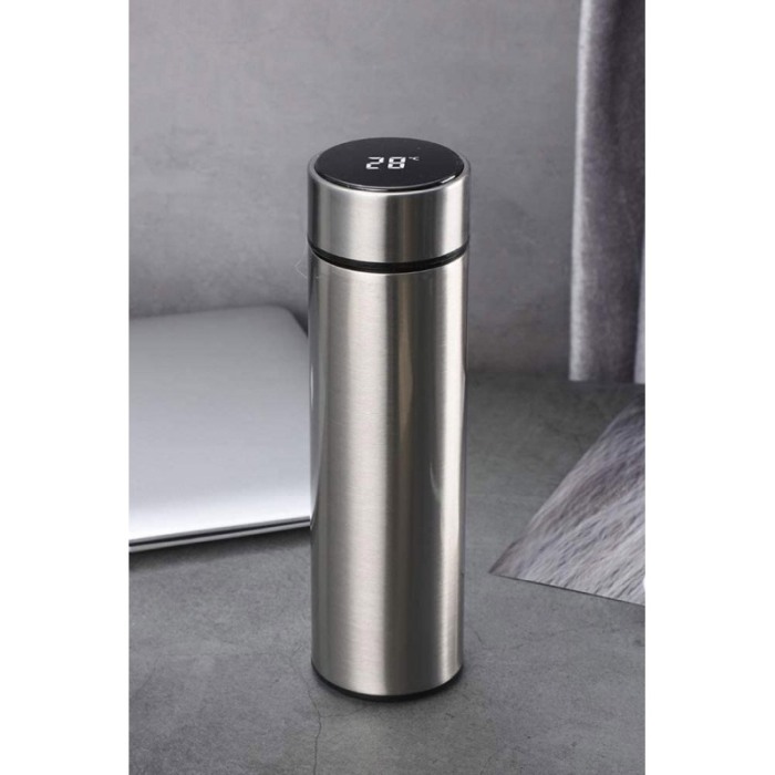 Sticla Termos SmartCup, cu afisaj LED pentru temperatura, pereti dublii, argintiu, 500 ml, Doty®️ [4]
