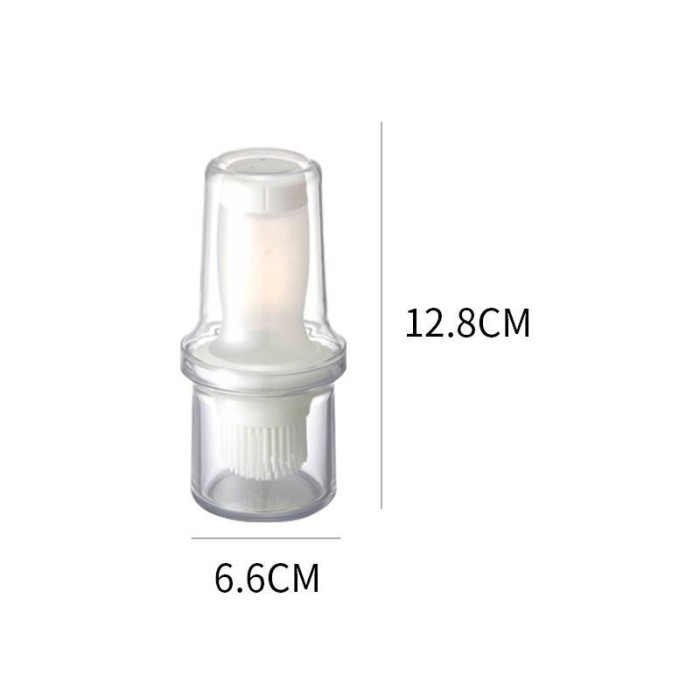 Sticluta pentru ulei cu pensula din silicon OilBrush, usor de utilizat, 80 ml, 12.7 cm x 6.6 cm, alb [4]