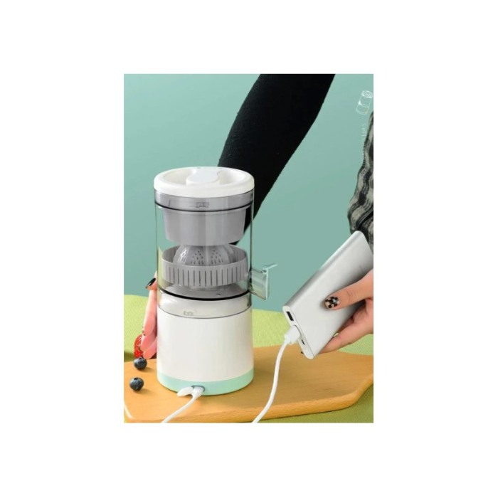 Storcator electric MaxCitrus, pentru citrice si alte fructe, portabil, 1.5L, 7.4V, 1600mah, USB inclus, alb, Doty® [2]