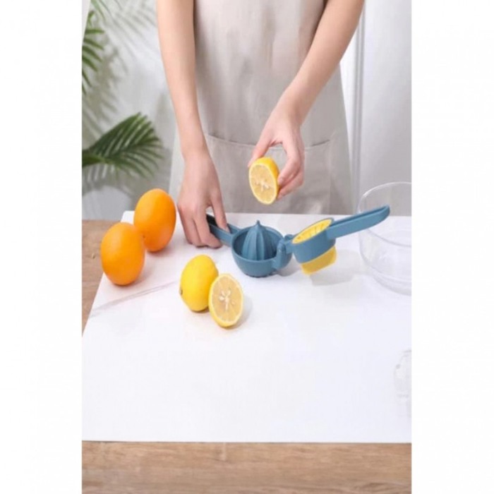 Storcator manual de lamaie CitrusCrush, inovator, usor de utilizat si curatat, 22 cm, albastru/galben, Doty® [3]