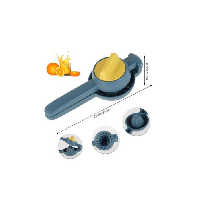 Storcator manual de lamaie CitrusCrush, inovator, usor de utilizat si curatat, 22 cm, albastru/galben, Doty® [2]