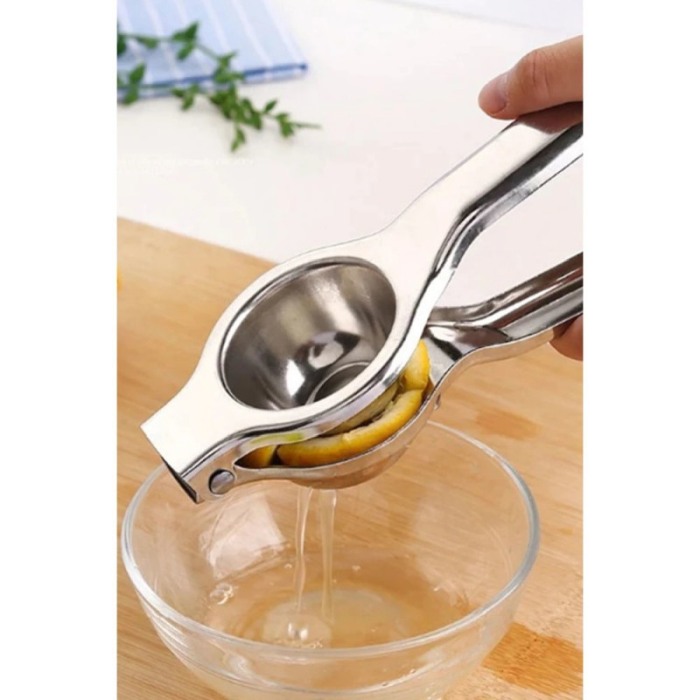 Storcator manual de lamaie SqueezLemon, inox, usor de utilizat si curatat, 20 cm, argintiu [3]