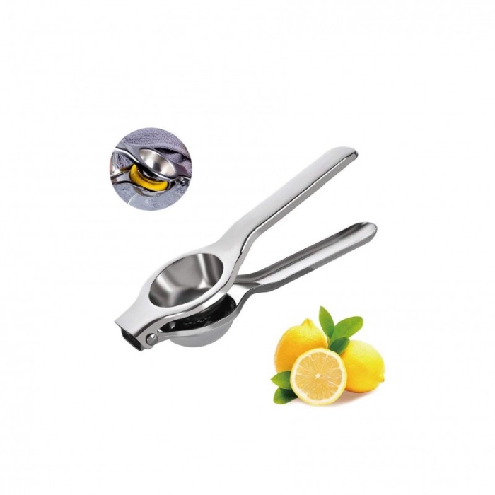 Storcator manual de lamaie SqueezLemon, inox, usor de utilizat si curatat, 20 cm, argintiu [6]