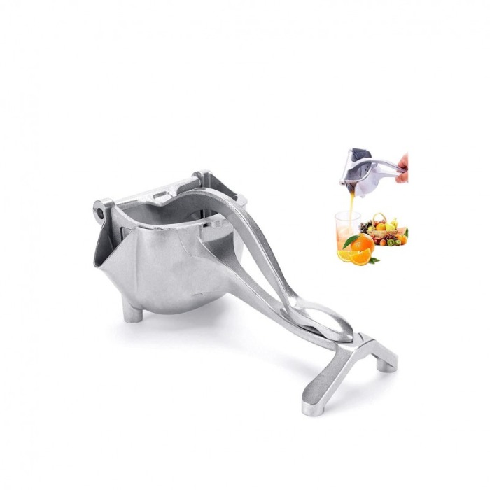 Storcator manual Squeeze Vitamins,tip presa,din inox, rezistent, usor de utilizat si curatat,argintiu [2]