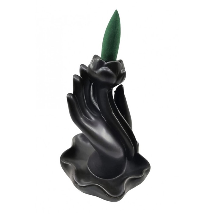 Suport aromaterapie LotusEssence, fantana curgatoare, 44 conuri incluse, suport pentru betisor, maro, 10x7 cm, Doty®️ [5]