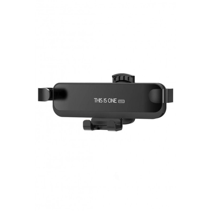 Suport auto cu auto-prindere  pentru telefon, prindere pe grila de ventilatie , Negru,10.4 cm [1]