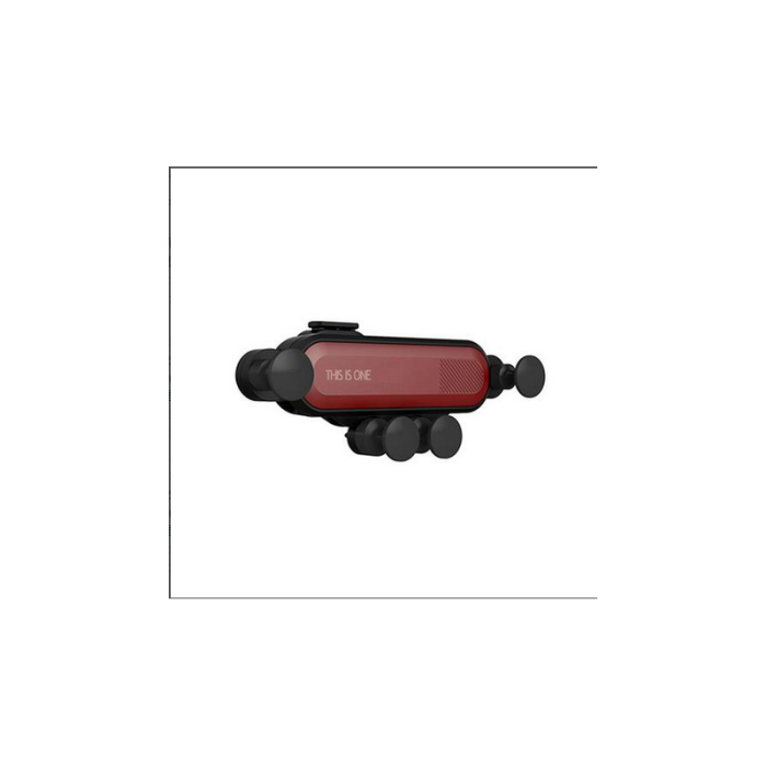 Suport auto cu auto-prindere  pentru telefon, prindere pe grila de ventilatie , Rosu [5]