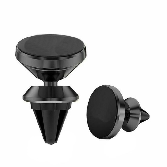 Suport auto telefon se misca 360 grade magnetic ,pentru grila ventilatie , culoare Negru [2]