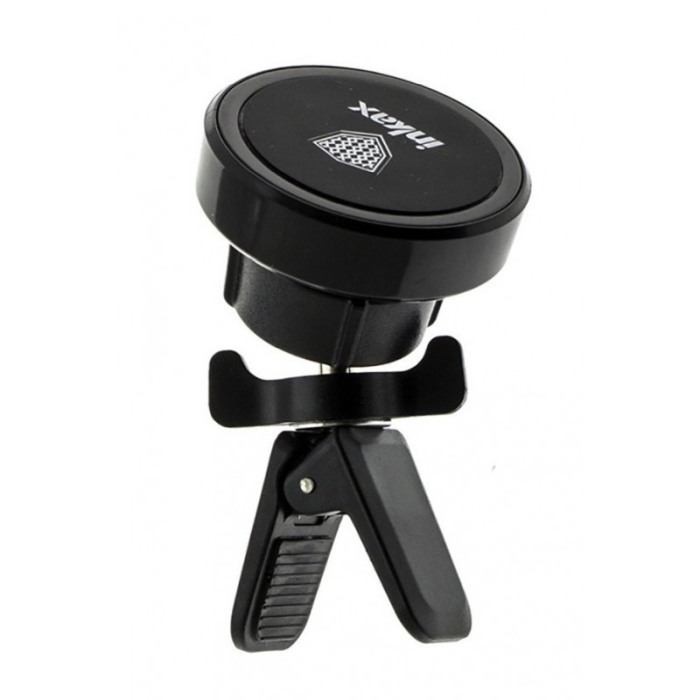 Suport auto telefon se misca 360 grade magnetic ,pentru grila ventilatie ,prindere cu clema, culoare Negru [5]