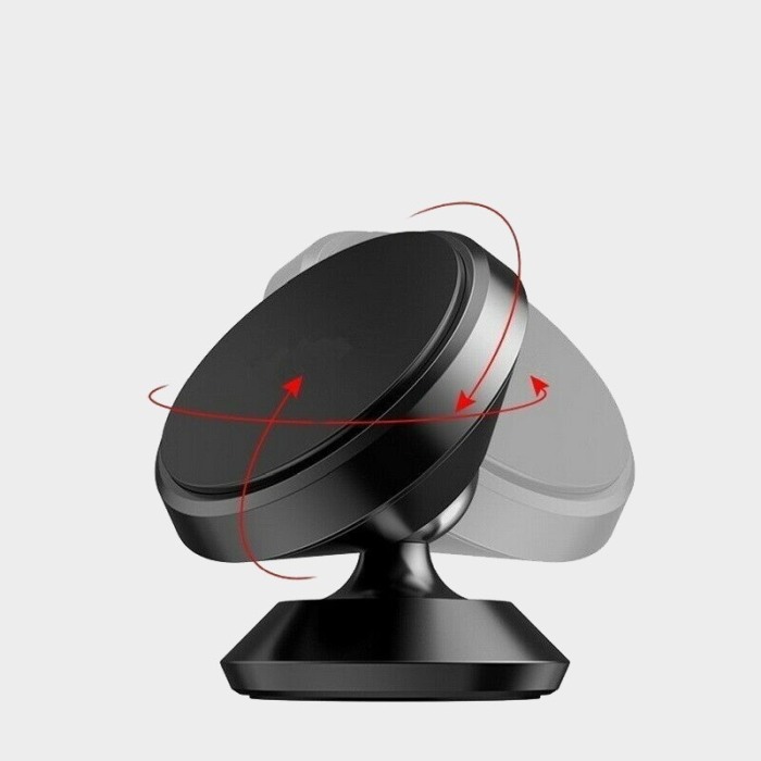 Suport auto telefon  se misca 360 grade magnetic universal culoare Aurie [2]