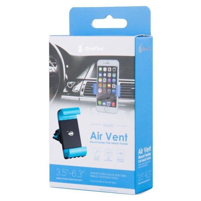 Suport auto telefon sitem paranteza  ,pentru grila ventilatie , culoare Albastru [3]