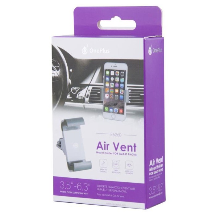 Suport auto telefon sitem paranteza  ,pentru grila ventilatie , culoare Gri [3]